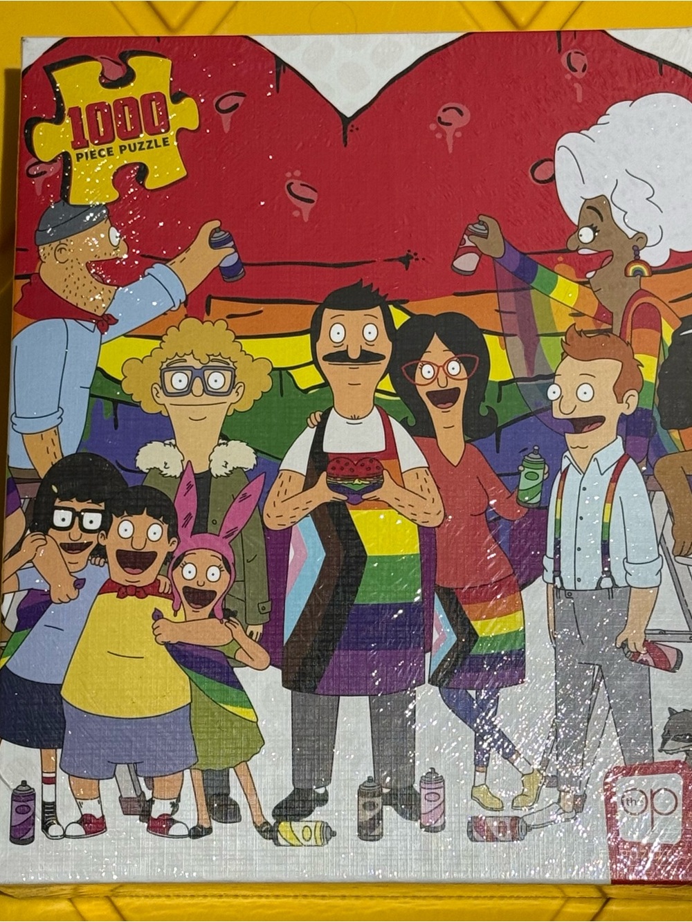 Bob's Burgers Pride 1000-Piece Puzzle - Rainbow Artwork